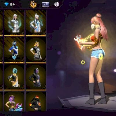Conta free fire a venda (focada no feminino)