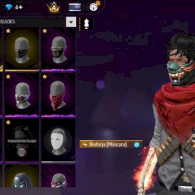 CONTA DE FREE FIRE + UMP AMARELA + ITENS RAROS