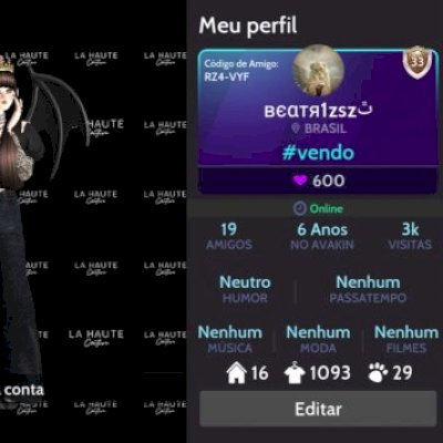 conta de avakin