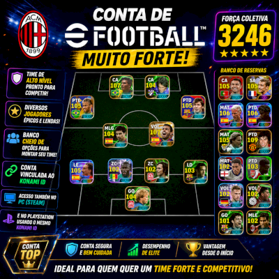🚀 CONTA APELONA eFOOTBALL – PRONTA PRA RANK