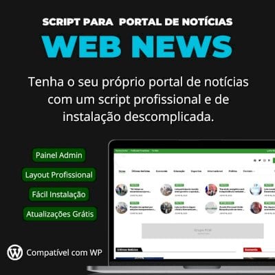 Script para Portal de Notícias WebNews