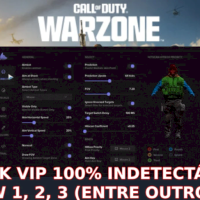 Melhor Hack Call Of Duty BO7, BO5, Warzone, Mw 1, 2, 3
