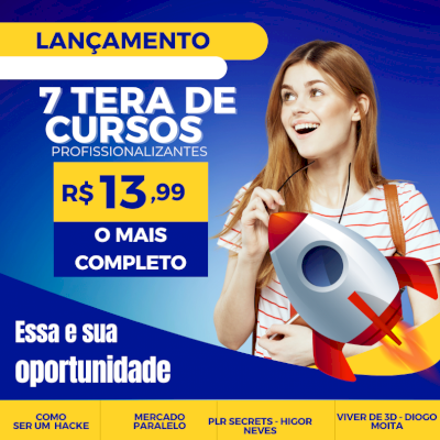7 TERAS DE CURSOS, TENDO OS MAIS FAMOSOS de 2023