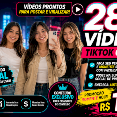 🔥 Pack 288 Vídeos TikTok Garotas | Conteúdo Viral-ENTREGA AUTOMÁTICA 🎯