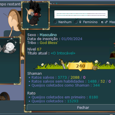 TRANSFORMICE CONTA Com Perfil TOP 8k FIRST de 2024