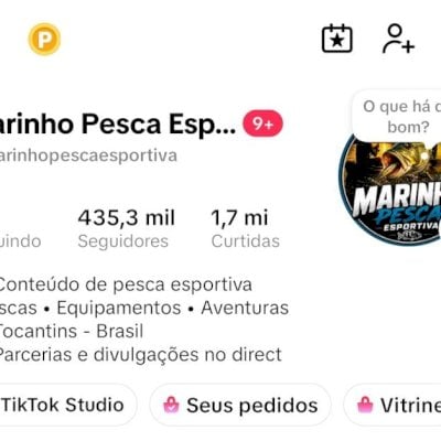 Conta com 435k de seguidores