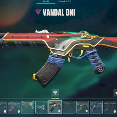 CONTA VALORANT COM SKINS DE VANDAL, PHANTOM E FACAS