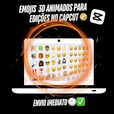 Pack Emoji 3d animados edição capcut