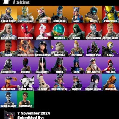 CONTA FORTNITE FA OG RARA: HOT MARAT, JUSTIÇA LARANJA E EXCLUSIVOS DO CAPITULO 1
