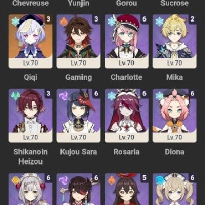 Conta da HOYOVERSE com acesso a GENSHIN IMPACT, HONKAI IMPACT e ZZZ