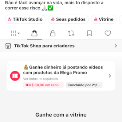 Conta do tiktok