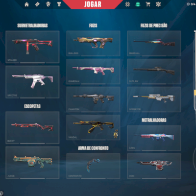 CONTA VALORANT FULL ACESSO Vandal Champions 2023, Reconhecimento e Karambit RGX.