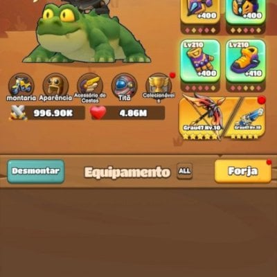 Conta DUCK SURVIVAL 241 milhões de poder!!! Conta bem ativa e subindo!!!