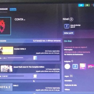 conta steam LEIA a descrição.