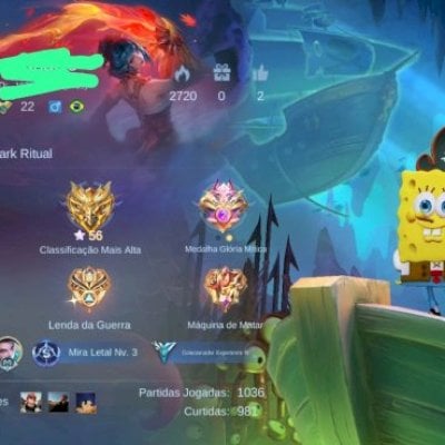 Conta main ADC glória mitica