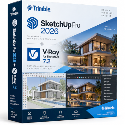 Sketchup Pro 2026 + Vray7.2