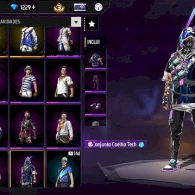 Nível 33, com 1229 dimas, 185 tickets diamante royale e apelido + varias coisas