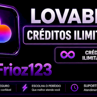 LOVABLE CRÉDITOS ILIMITADO NA SUA CONTA - SUPORTE GARANTIDO