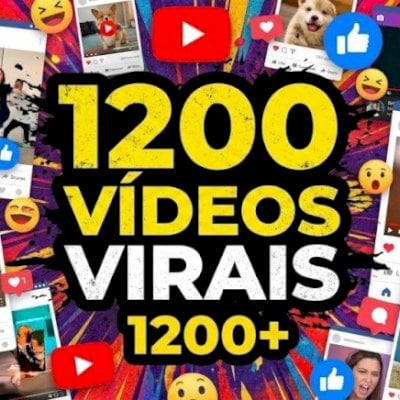 📦 MEGA PACK: 1200 Vídeos Virais (Canais Dark) 🌑 | TikTok, Reels e Shorts 🚀