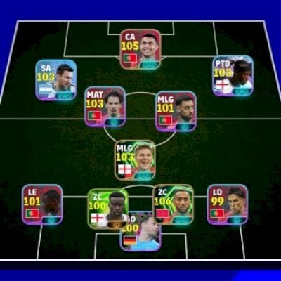 android/pack portugal (CR7 105) + plus (madueke 103, benatia 106, sheva e mais)
