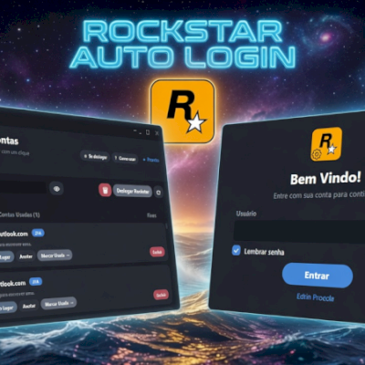 Rockstar AutoLogin Código Automático Gerenciador de Contas Acesso Permanente