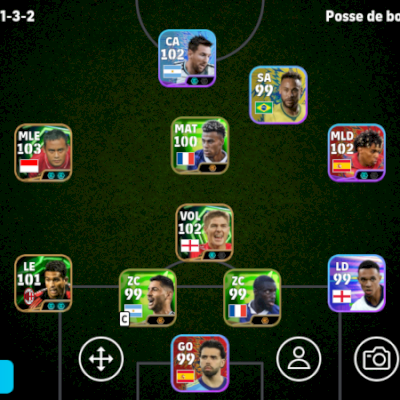 Conta Efootball Força 3096 3 Icons e 2 Showtimes Brabos