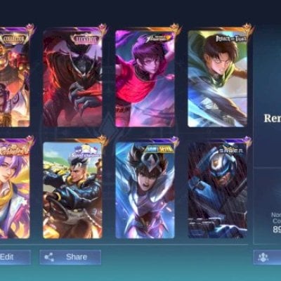 TODOS OS HERÓIS / EMBLEMAS NÍVEL MÁXIMO / COLECIONADOR RENOMADO 1