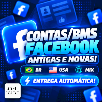 CONTAS FACEBOOK ANTIGAS E NOVAS | BM | BR/USA/MIX | 2FA | EMAIL [PREMIUM]
