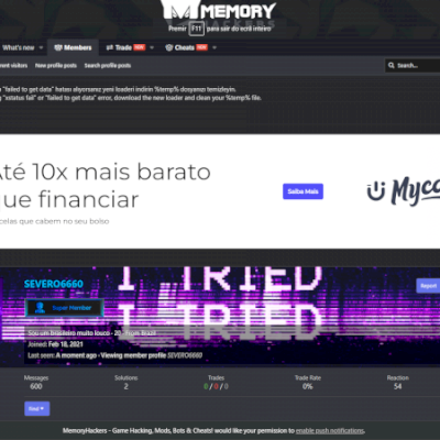 CONTA NA MEMORY HACKERS + SPOOFER EM VARIOS JOGOS E CHEATS
