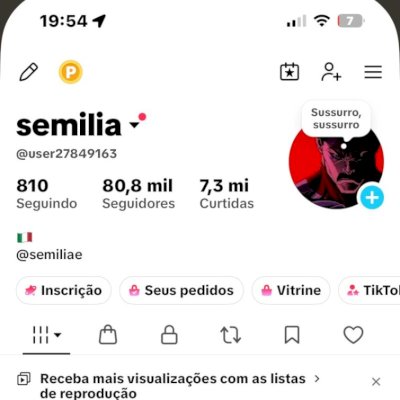 Conta 80k de seguidores e monetização ativa.