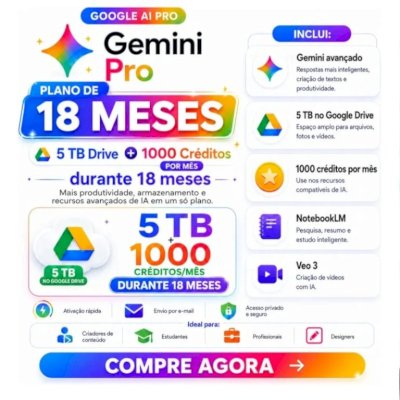 18 MESES DE GOOGLE ONE PRO — 5 TB + GEMINI PRO 🚀