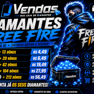 💎 DIAMANTES FREE FIRE 💎 | VIA ID | ENTREGA RÁPIDA E SEGURA!