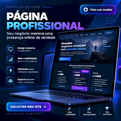 Criação de Página Profissional Personalizada + Tutorial de Hospedagem Grátis