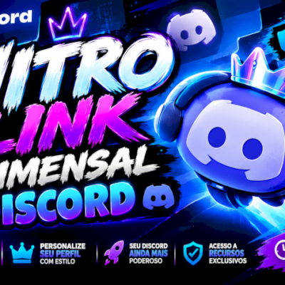 Discord Nitro Gaming 3 Meses! (Nitro Via Link)