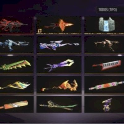 400 PEITA +MELHORES SKINS NARUTO,FITINHA+ARMA EVOLUTIVA