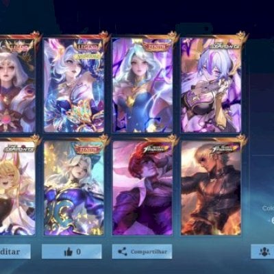 💫 CONTA MOBILE LEGENDS COM MAIS DE 350 SKINS, VARIAS RARAS E RECALLS