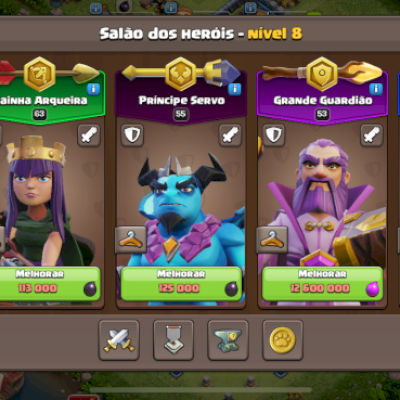 CV 14 - Quase full - 1000 gemas - poderes épicos