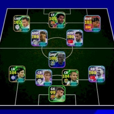 CONTA DE EFOOTBALL P/ INICIANTES C/ ROMARIO, NEYMAR, LAMINE YAMAL, FORÇA 3168