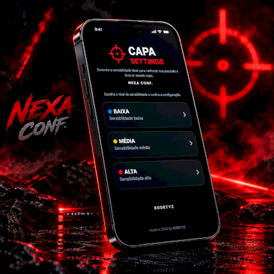 SENSIBILIDADE BAIXA, MÉDIA, ALTA... TUDO EM UM SÓ APP! 🔥 (NEXA CONF.)