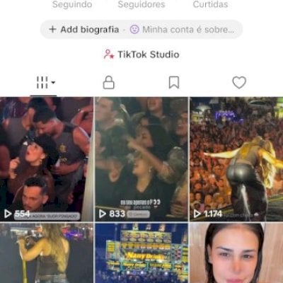 Vendo conta do tik Tok bem engajada
