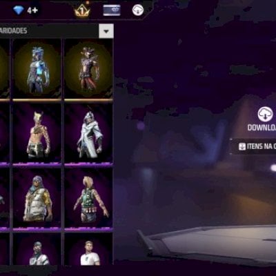 Vende-se conta do Free Fire com 9 anos