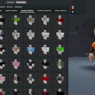 Conta parada de roblox todos meus robux investido em skins.