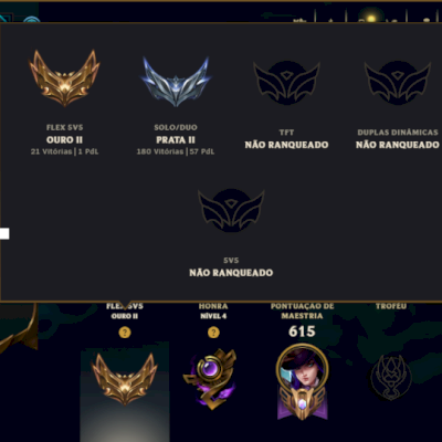 Prata 2 com TODOS os Champs e 237 Skins ( SUP / ADC )