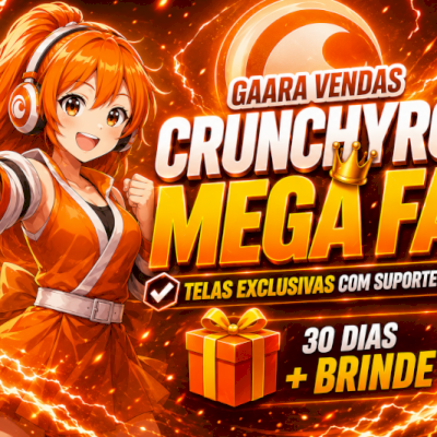 ( Melhor Preço ) Crunchyroll Mega Fan - 30 Dias (Tela Privada)