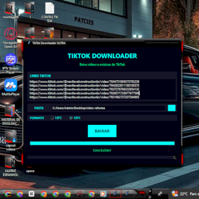TIKTOK DOWNLOADER PRO ULTRA — Baixe Vídeos e MP3 do TikTok em Massa!
