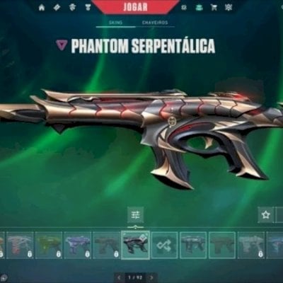 Conta valorant 2 valdal, skin de phantom, leque + passe