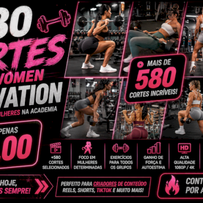 +580 Cortes Gym Women Motivation-Motivação Feminina na Academia-ENTREGA AUTOMÁTI