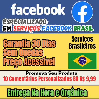 Facebook Especializado em Engajamento real BRASILEIRO com entrega Orgânica!