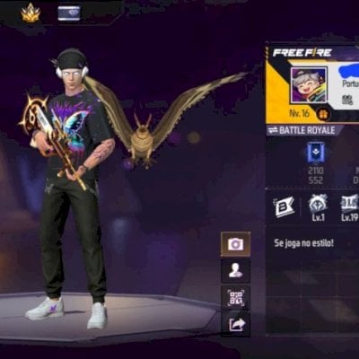 CONTA FREE FIRE COM UMP ATRIBUTADA | CONJUNTO METAMORFOSE | SKIN DA BRASIL 2026