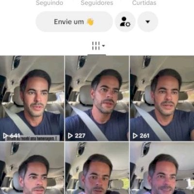 Vendo conta do tik Tok bem engajada